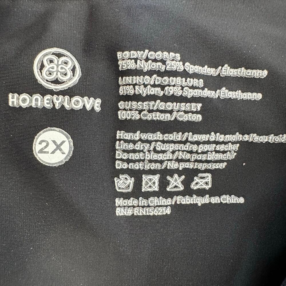 Honeylove The Super Power‎ Brief Size 2x Black High Rise Shapewear Slimming - Picture 4 of 6